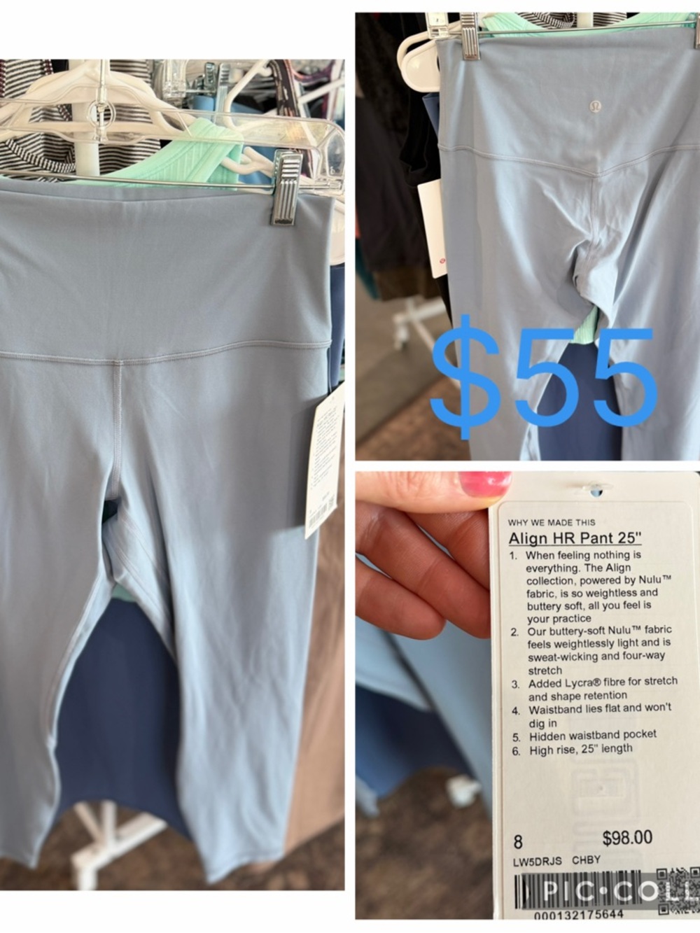 lululemon Align HR Pant 25" in Light Blue